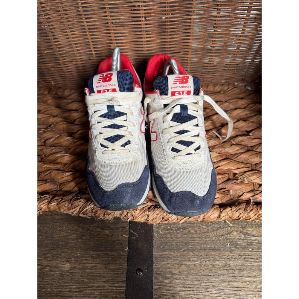New Balance 515 Mens Sneakers Red White‎ Navy Blue ML515OTX Size 8.5